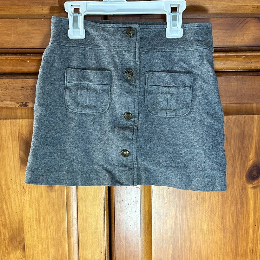 Lands End Girls Gray Skort